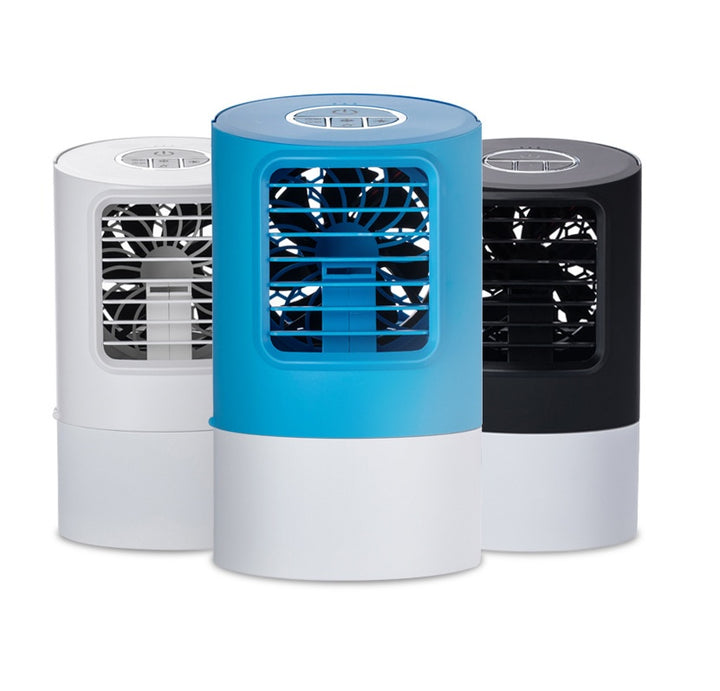 Humidifying desktop air conditioner fan